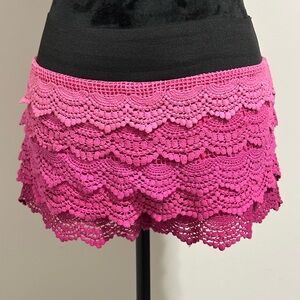 Pink Lace Women's Shorts